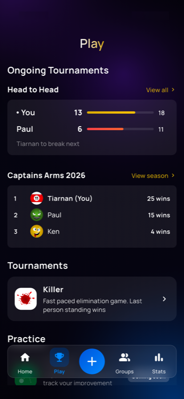 Play screen